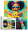Tucocoo Little Black Girl Jigsaw Puzzle 1000 Pieces Puzzles for Adults, Yellow Electric Guitar Modern Art Puzzles for Challenging Family Activity Games Colorful DIY Crafts Puzzle for Home Decor Gifts