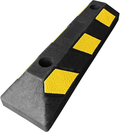 etm Radstopper - Parkplatzbegrenzung Parkblock für präzises Einparken und Schrammschutz in engen Garagen (Teton)