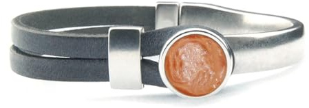 QOSS Armband GWEN vintage schwarz Stein canyon Größe S