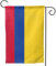 Bandera de Colombia con impresión de jardín de doble cara, bandera vertical de bienvenida para patio, 28 x 40 pulgadas, decoración exterior