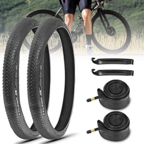 Xc Mountain-Reifen mit Schläuchen, zusammenklappbar, tragbar, für Schlamm, Straßen und Wege, 26 x 1,95 cm