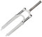 HEMODIAN Fourche VTT Fourche Fourche VTT 26 Pouces 27.5 Pouces 29 Pouces contrôle d'épaule Verrouillage mécanique en Aluminium Fourche à Ressort d'huile 100mm Fourches pour VéLo(XCM-White 26in)