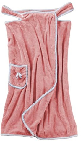 Toalla envolvente para mujer, bata de baño de forro polar coral, cubierta corporal con bolsillos, envoltura de spa suave y absorbente, paño de natación ajustable, ropa de descanso de secado rápido