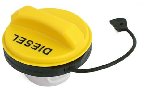DreamYuDie | Diesel Fuel Tank Cap with Tether, Compatible with Land Rover Discovery, Range Rover and Range Rover Sport, Replacement for LR053666, Yellow