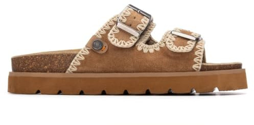 REFRESH - Sandalen Damen Kamel - Bequeme und vielseitige Schuhe - Casual Mode - Modell 17527802 (Größe 40)