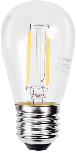 Garvee Energiesparende LED E27 3V Lampe – Flimmerfrei & Gleichmäßiges Licht – Ideal für Solar Hängeleuchten, Kronleuchter, Straßenbeleuchtung – Für Innen- und Außenbereich, Hausdekoration – Warmweißes
