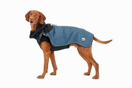 Hundemantel Warm Up Sky 60 cm – Warme Wasserabweisende Hundejacke für Winter & Regen – reflektierend, Verstellbarer Bauchverschluss, Winddicht – Hundemantel für große Hunde