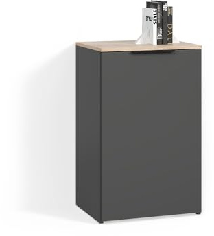 Livinity Kommode Piave Anthrazit | mit Regal