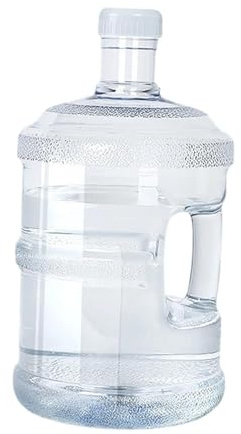 Sharplace Bouteille d'eau réutilisable, multifonctionnelle et Portable, avec Bouchon et poignée, Facile à Nettoyer étanche, idéale pour la Maison la, Clear 5l