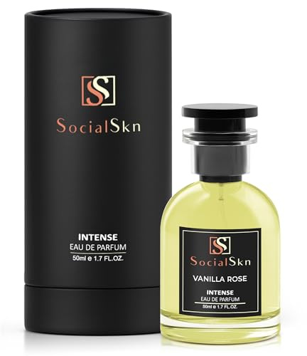 SocialSkn Vanilla Rose EDP Intense 50 ml Inspired by Roses Vanille Mancera Oriental Vanilla Fragrance for Women with Notes of Lemon, Turkish Rose & Vanilla Long-Lasting Luxury Perfume