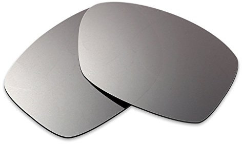 HKUCO Mens Replacement Lenses For Oakley Jupiter Squared Sunglasses Titanium Mirror Polarized