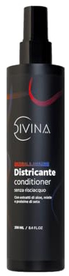 Démêlant conditionneur sans rinçage pour cheveux afro et bouclé Aux extraits naturels Natural&Amazing DIVINA BLK