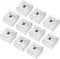 deleyCON 10x CAT6 Universal Netzwerkdose - 1x RJ45 Port - Geschirmt - Aufputz oder Unterputz - 1 Gigabit Ethernet Netzwerk - EIA/TIA 568A&B - Weiß