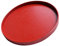 joyMerit Holzschale Rund Dekoschale Dekoteller Rund Dekoplatte Obstteller für Essen, Obst, Kaffee, Tee - rot, 30cm