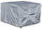 Kingsbridge Cube Garden Furniture Cover, 135cm, 600D Heavy Duty Fabric, Double Stitching, Waterproof, Anti UV, Breathable, Rip Proof, Grey Outdoor Rattan Square Patio Table Protector 135 x 135 x 74cm
