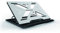 Conceptronic Thana 03G ERGO S Notebook Cooling Pad Kühlunterlage, bis 15,6 Zoll, ergonomisch Höhe 7-stufig anpassbar, Grau
