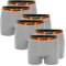 KTM by Freegun Boxershorts für Herren Unterwäsche Pant Men´s Boxer 6 er Pack, Farbe:Dark Grey2, Bekleidungsgröße:XXL