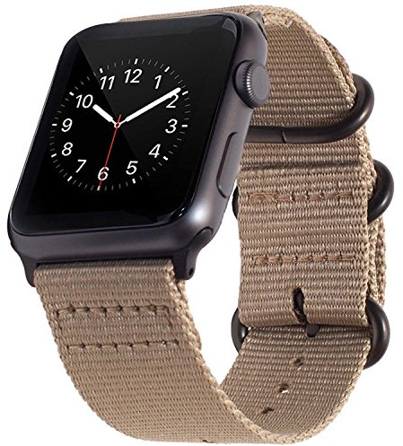 Shieranlee NATO Bracelet Compatible avec Apple Watch 42mm 44mm 45mm 49mm, Bracelet de Remplacement pour iWatch Series 8/Ultra/7/6/5/4/3/2/1 SE