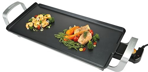 Bourgini Classic Multi Plate - Tischgrill elektrisch - Elektro Tischgrill - Teppanyaki platte - Raclette (Large)