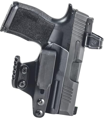 Abgerundet durch Concealment Express Tuck KYDEX Holster passend für Glock 19/19X/23/32/45 (G1-5) | Beidhändig | Schwarz
