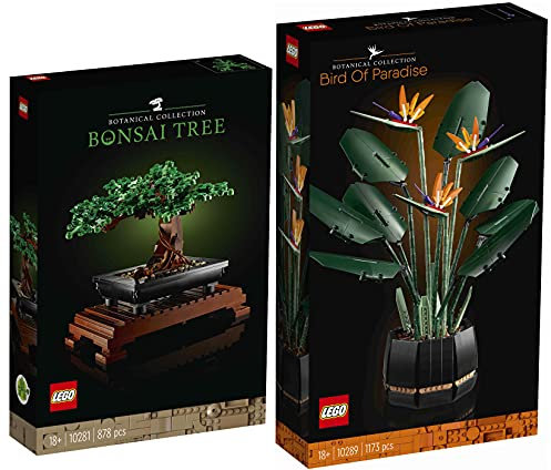 Lego 2er Set: 10281 Bonsai Baum & 10289 Paradiesvogelblume