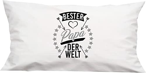 Shirtinstyle Kissen, Bester Papa der Welt, Danke das es Dich gibt! Kuschelkissen Sofa Kissen, 40x80cm