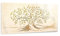 Giallobus - Quadro - 05 - Capezzale Moderno - Sacra Famiglia e Albero della Vita - Gold&Rose - Vetro Acrilico - 100x50 - Pronto da Appendere - Quadri Moderni per la casa