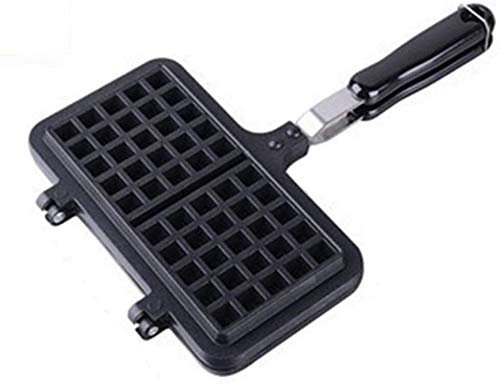 Waffeleisen Brotbackautomat Waffel Eisen -Kopie Guss Alluminium Waffelhersteller Ideales Küchenwerkzeug, Quadrat (Color : C)