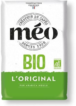 MÉO - Café Biologique Moulu 100% Arabica 500G - Lot De 3 - Vendu Par Lot