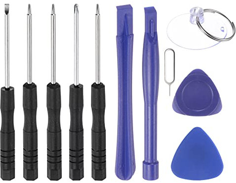 sourcing map 11pcs Electronics Repair Kit Mini Screwdriver Set Opening Pry Tool for Repairing Phone Watch Eyeglasses Laptop