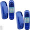 Haconba Lot de 2 jouets de sécurité pour téléphone avec clé numérique pour enfants, aire de jeux extérieurs, cabane dans les arbres, bleu