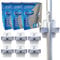 Wall Mop Broom Holder (6 Holders) Mop and Broom Holder Wall Mounted Brush Holder Self Adhesive for Easy Storage of Mops, Broom, Dustpans and Tools - Mop Holder Wall Mounted Broom Gripper