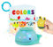 B. Toys Tierbadespielzeug - Wasserdichtes Badebuch - Leuchtendes Wal & Frosch Squirt - Badespielset - ab 6 Monaten - Glow & Splash - Tub Time Book