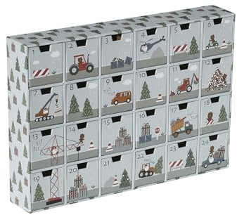 VERTBAUDETKinder Adventskalender mit Spielzeug aus Holz FSC®hellgrau/fahrzeuge