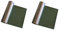 Wärmeisolierend Aluminiumbeschichtung Thermo Isomatte für Camping (2 x Oliv)