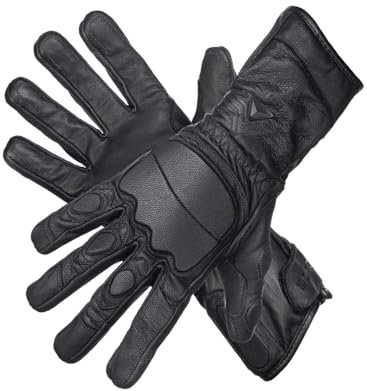 MOG Master of Gloves Guide CPN 6505 schnittfeste Stichschutz-Handschuhe Schnittschutz-Level F aus Leder mit Metall-Mesh und TPR Schlag-Schutz; für Einsatzkräfte, Sicherheit, Zoll, Polizei