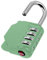 KAWAHA CL11KG Cadenas à combinaison d'extérieur à 4 chiffres pour casier de gym, école, portails, portes, boîte à outils, moraillons et rangement (vert kaki)