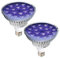 300nm 400nm UV Lignt Glühbirne für Erhöhungen Chlorophyll, UVB Grow Glühbirne für Zimmerpflanze, Voll UV LED Pflanzenlampe Blüte, Fruchtbildung, Keimung, 2 Pack