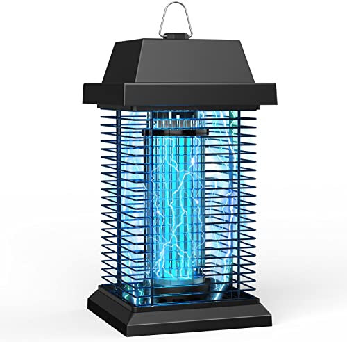 PALONE Lámpara Antimosquitos 20W UV 4500V Mata Mosquitos Electrico Alcance Efectivo de 100m² para Interior y Exterior Nuevo y Poderoso Control de Mosquitos