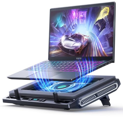 llano Raffreddatore per Laptop/Portatile per il Raffreddamento Rapido di Notebook da 13-17.3 Pollici è Dotato