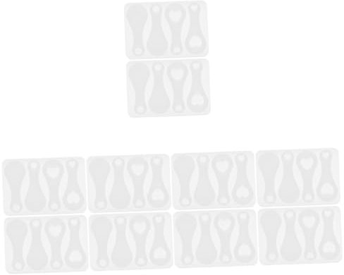 STOBOK 10pcs Flexible Mold for Shopping Trolley Tokens Token Casting Mold for Unique Keyring Crafts for Jewelry Making and Decorative Projects