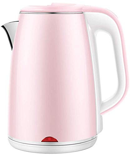 YSACJFD Bouilloires,Bouilloire Électrique En Acier Inoxydable, Bouilloire Pichet 1.8Litres, Idéale Pour L'Eau Chaude, 1500W Rapide/Rose/B