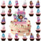 25 Stück Tortendekoration Cake Topper Set,Tortendeko Kindergeburtstag,Geburtstag Kuchendekoration für Kinder Baby Geburtstag Torte Deko Supplies
