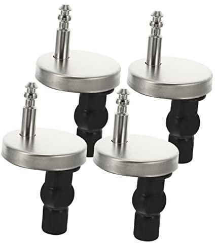 Hemobllo 2juegos Bisagras Con Tornillos Para Asiento De Inodoro Repuestos Para Fijación De Tapa Wc Kit Accesorios Baño Con Liberación Rápida Compatible Para Instalación y Reparación
