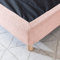 Cache-sommier Bouclette intégral Rose 90x190