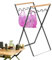 Garden Bag Holder Frame - Garden Waste Bag Opener and Holder | Outdoor Garden Waste Bag Holder, Wooden Handle Trash Bag Holder, Rubbish Bin Bag Holder, Waste Sorting Bin for Laundry Backyard Camping