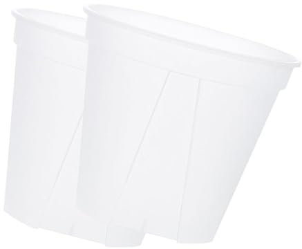 CAXUSD 2stücke Durchsichtiger Orchideentopf Aus Kunststoff Pflanztopf Mit Drainagelöchern Für Gute Belüftung Wiederverwendbarer Blumentopf Für Garten Und Balkon