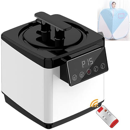 HLGKBY 1000W Steam Generator 2.6L Portable Sauna Steamer Pot with Remote Control and Touch Button for Home SPA Body Relaxation for Indoor Fumigation Machine