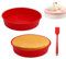 YHSKJCD Stampo per Torte Silicone,2 Pezzi Rotonda Tortiera in Silicone 20cm Stampo Torta 8 Pollici Tortiera in per Dolci per Torte a Strati,Formaggio,Torta Al Formaggio Stampo rotondo in silicone