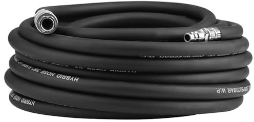 Tubo 'aria Pneumatico in Gomma Kit di Accessori per Compressore Flessibile per Carichi Pesanti da 15 M Strumento per Officina di Garage per Auto